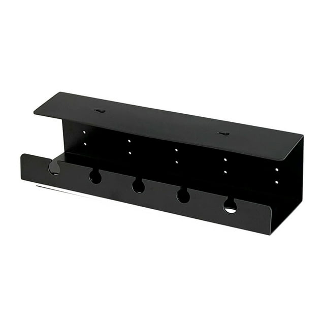 FELTECHELECTR Organizador de cables debajo de la mesa, sin taladro, bandeja de plástico para cables debajo del escritorio