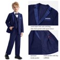 thumbnail image 4 of LOLANTA Kids Tuxedo Suits for Boys Ring Bearer Outfit 5 Piece Set Dress Clothes Formal Wear, 4 of 7