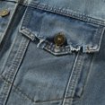 thumbnail image 6 of FRSASU Denim Vest for Men Casual Stretchy Trucker Jean Vests Fashion Vintage Sleeveless Jacket Vest Outerwear Clothes Blue, 6 of 7