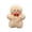 Beige#348, variant on Gingerbread Man Mini Plush Toy, Soft Christmas Stuffed Doll with Bow Tie for Holiday Gift, Secret Santa and Festive Desk Decor, 6.7 Inch