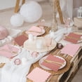 thumbnail image 4 of Whaline 200 Pack Dusty Pink Cocktail Napkins Boho Gradient Color Paper Napkins with Scalloped Edges Thick Disposable Luncheon Napkins for Girls Baby Shower Table Decoration Party Supplies, 5 x 5 Inch, 4 of 7