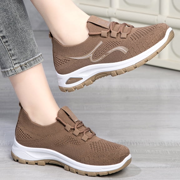 Women's Summer Soft Sole Casual Orthopedic Shoes Fashion Low Top Comfortable Sneakers Breathable Lightweight Walking Footwear