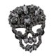 thumbnail image 4 of Parches de calavera con diamantes de imitación, apliques de diamantes de imitación, parche decorativo para gris, 4 of 7