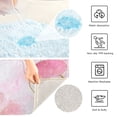 thumbnail image 6 of IAUYY 24x20 Inch Bath Mat Thick Soft Plush Shower Mat TPR Backing Material Non Slip Bath Mats for Bathroom for Tub Shower Hotel A Soft Blush, 6 of 9