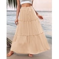 thumbnail image 4 of Zeagoo Women's Skirts with Pockets Flowy A Line Skirts for Womens 2025 Casual Maxi Skirts High Waisted Skirts for Women Tiered Skirts, 4 of 7