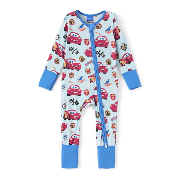 Romper Disney Cars McQueen de manga larga para bebés de 0 a 3 m, color azul