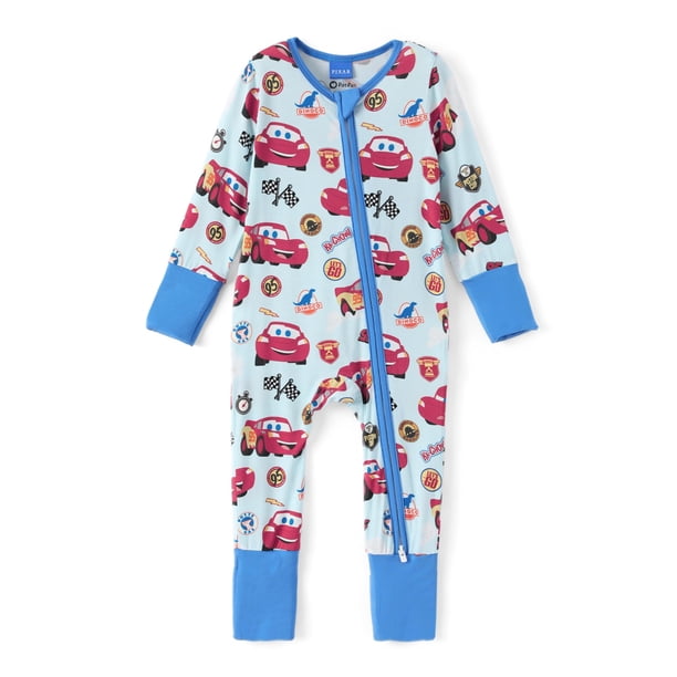 Romper Disney Cars McQueen de manga larga para bebés de 0 a 3 m, color azul