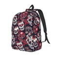 thumbnail image 2 of Balery Rose Flowers Vintage Canvas Backpack for Men and Women - Large Capacity, Durable Travel Laptop Bag for School, Work, Hiking, and Outdoor Activities, 2 of 7