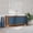 Golden Oak/Blue, variant on Kappesberg Tokyo 4-Door Sideboard with Soft-Close Doors and 2-Shelve, Golden Oak Finish