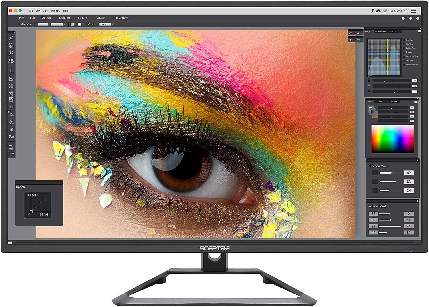 Photo 1 of Sceptre IPS 27 4K UHD LED Monitor up to 75Hz DIsplayPort HDMI DVI Build-in Speakers, Frameless Machine Black 2020 (U279W-4000R)