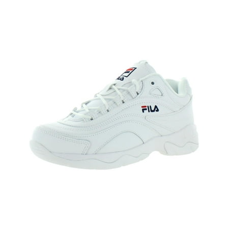 Fila Women's Disarray Faux Leather Chunky Retro Fashion Sneakers White Size 8
