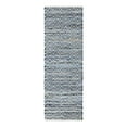 thumbnail image 3 of Unique Loom Chindi Chevron Collection Area Rug - Claire (2' 2" x 6' 1" Runner Denim/Light Blue), 3 of 7