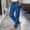 Navy, variant on Women Quick Dry Cargo Pants Sevevn Elastic Drawstring Waist Straight Leg Outdoor Trousers With Multi Cargo Pockets, Rich Solid Color Selections For Hiking Travel Activities