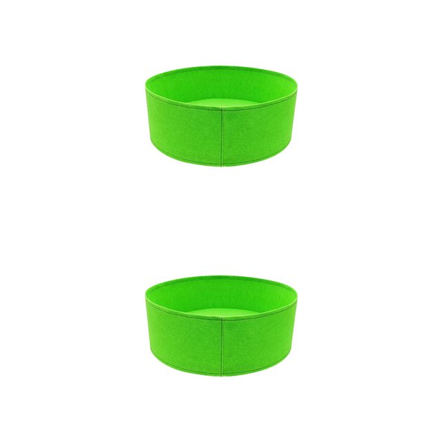 Matsuzay Cama de jardín Plantación de flores Contenedor para cultivo de vegetales Tela no tejida transpirable Suministros para macetas Verde 50 cm * 20 cm 2piezas