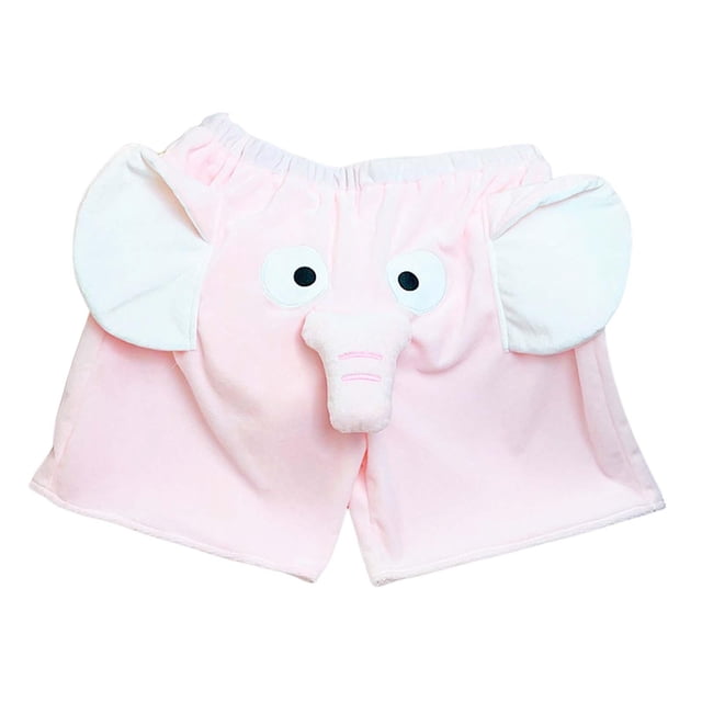 Pantalones cortos de salón de dibujos animados, conjuntos cómodos para el hogar, ropa de felpa para niñas y damas de verano Rosa