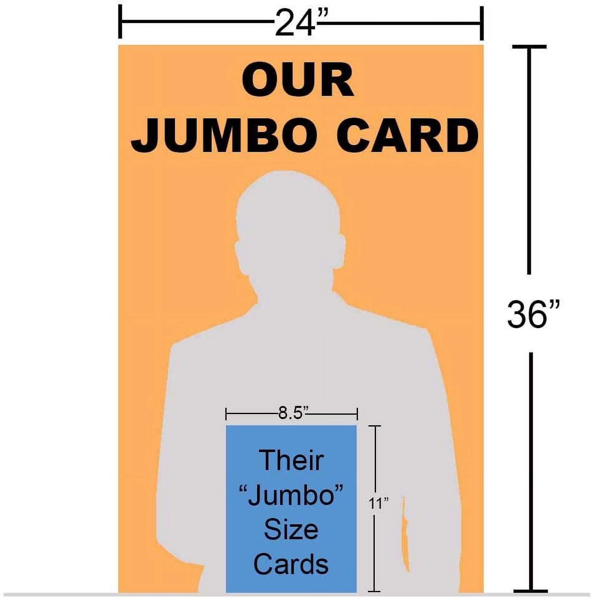 Jumbo Greeting Cards: Giant Birthday Card (Balloon Letters) 2 feet x 3 feet card with envelope, 13649