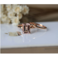 thumbnail image 5 of HeartsAndYou 1ct Natural Peach Morganite Engagement Ring 100% 14k SOLID Rose Gold Bridal Set, 5 of 9
