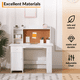 thumbnail image 4 of De madera para niños study escritorio y chair set con estante bulletin board y almacenamiento cabinets para boys y girls aged 3-8, 4 of 6