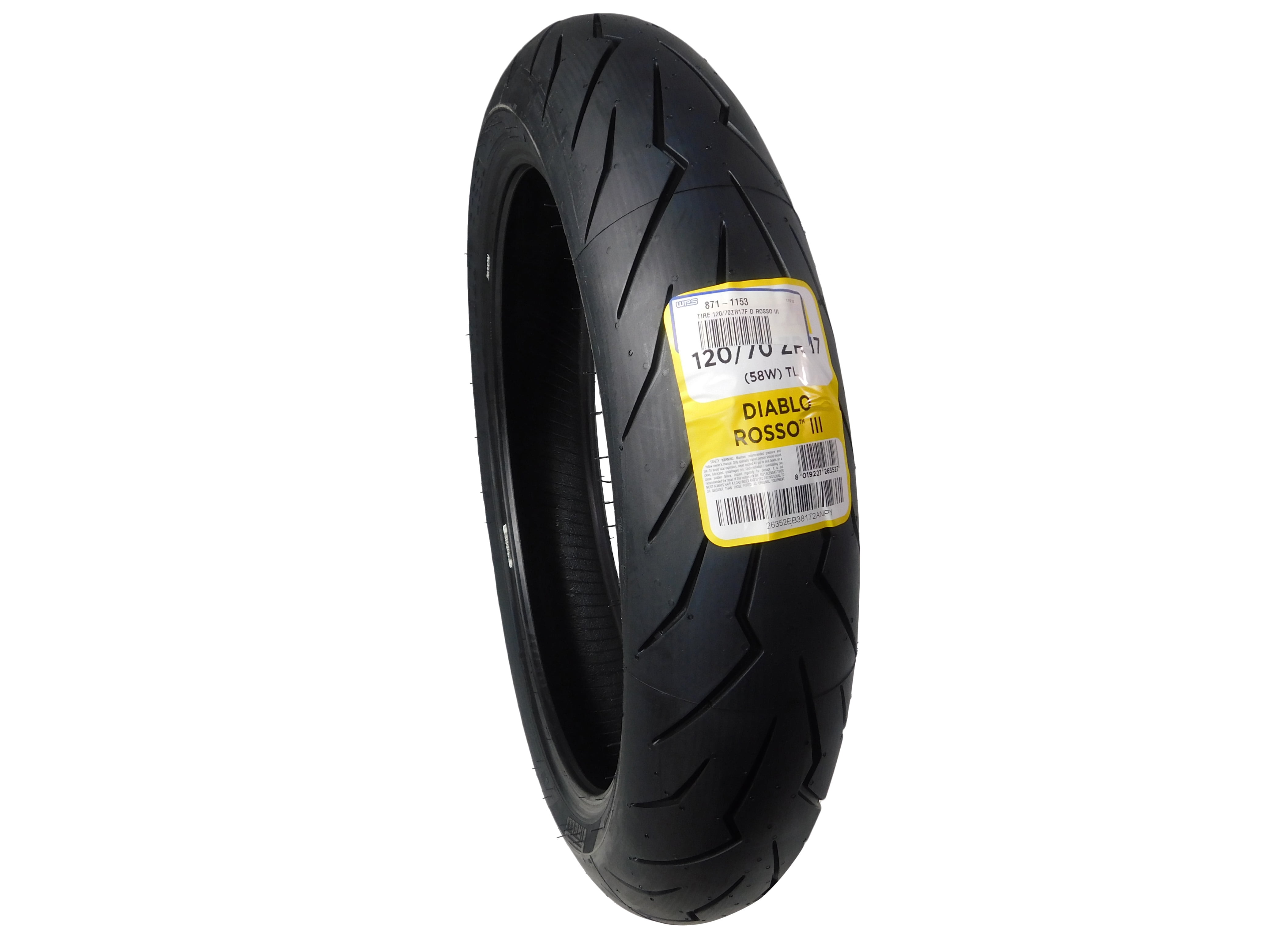Pirelli Diablo Rosso III 120/70 ZR17 & 180/55 ZR17 Tires +