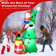 thumbnail image 3 of Lookfly 7.2FT Large Outdoor Inflatable Christmas Tree with Santa Claus and Dog,Built-in LED Lights,Fun Blow Up Xmas Decor Suitable for Yard,Garden,Lawn, 3 of 8