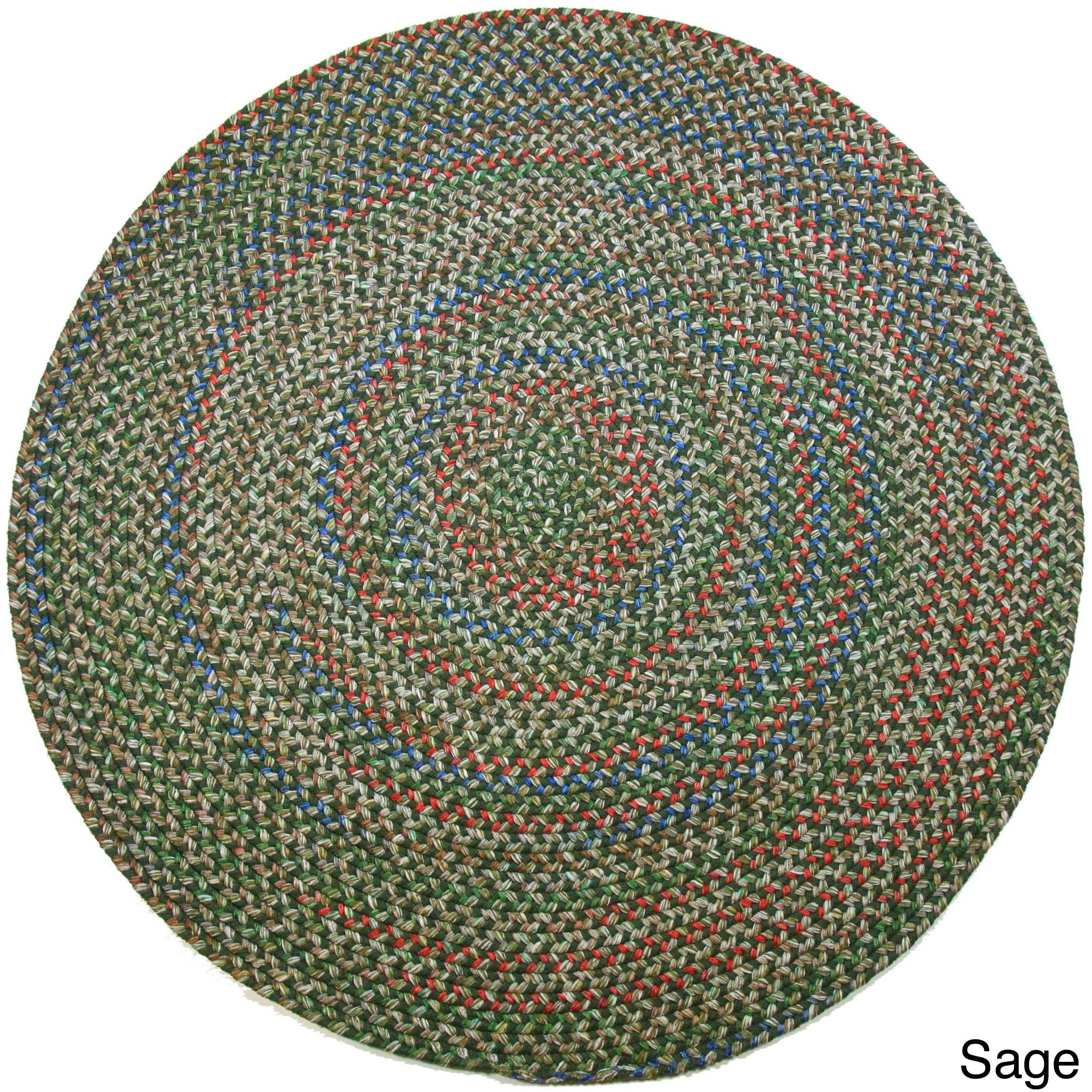 Rhody Rug Katie Indoor/ Outdoor Reversible Braided Rug by (8' Round