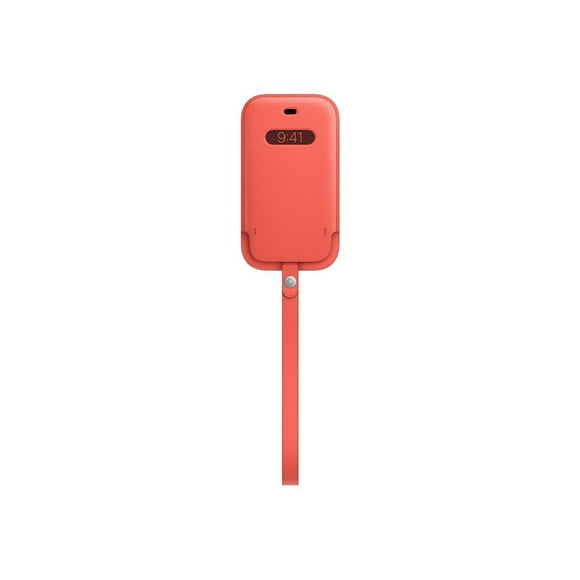 Apple Sleeve with MagSafe - Housse de Protection pour Téléphone Portable - Cuir - Rose Citron - pour iPhone 12 mini
