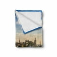 thumbnail image 2 of Cityscape Soft Flannel Fleece Blanket, Edinburgh Town Aerial View of Historical Buildings Heritage Panorama Art, Cozy Plush for Indoor and Outdoor Use, 50" x 70", Fern Green Blue Tan, by Ambesonne, 2 of 6