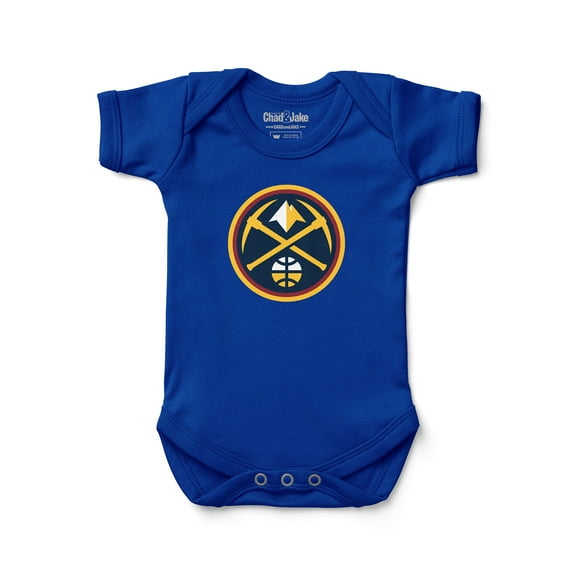 Newborn & Infant Chad & Jake Royal Denver Nuggets Primary Logo Bodysuit