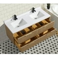 thumbnail image 6 of San Diego 55" Floating Bathroom Vanity Oak, 6 of 10