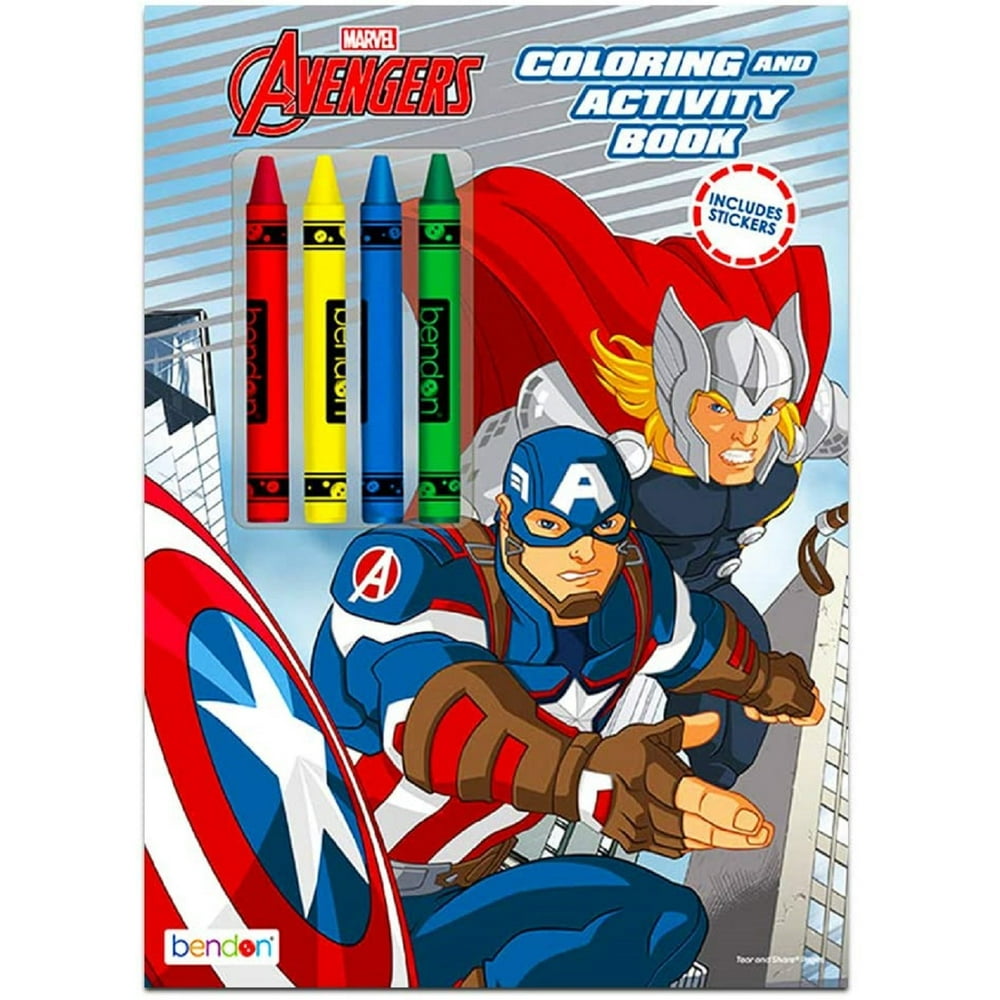 Download Coloring Book - Avengers - Color and Activity Book w ...