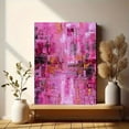 thumbnail image 6 of Abstract Pink Gold Texture Canvas Print Wall Art for Living Room Office Dining Room Hallway, 6 of 8