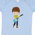 thumbnail image 4 of Inktastic Rock Boy, Brown Hair, Boy Playing Guitar In Band Boys Baby Bodysuit, 4 of 5