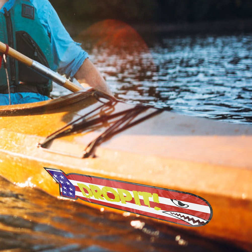 Ccdes Kayak Sticker, Fish Teeth Sticker,2 Pcs Waterproof PVC Funny