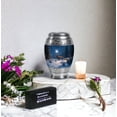 thumbnail image 6 of Yatskia Moonlit Deer Small Urns For Human Ashes Keepsake, Cremation Urns For Human Ashes Male & Female, (Monar 3 Inch, Pack of 1), 6 of 8
