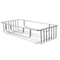 thumbnail image 1 of Estante de baño para inodoro, estante de almacenamiento para baño, sin clavos, de acero inoxidable, para artículos de uso diario, cosméticos, cesta de pared con gancho, 1 of 6