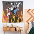 thumbnail image 4 of Cuphead Game Tapestry Luxury Wall Hanging Tapestries Decoration For Living Room Bedroom Dormitory Mural Blanket Wall Art Tapestry, 4 of 8