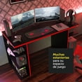 thumbnail image 4 of Madesa Escritorio Gamer Para Computador Negro/Rojo 1, 4 of 5