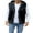 Black, variant on WIFORNT Men Winter Vest, Hooded Sleeveless Jacket Furry Faux Fur Vest Gilet Outwear for Casual Daily