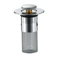 thumbnail image 4 of Sink Drain Strainer Plug, Bathroom Sink Bound Stopper, Bathtub Converter, Anti Clogging Multipurpose Bathroom Sink Drain Strainer for Kitchen brass core, 4 of 8