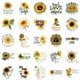 thumbnail image 4 of Pegatinas impermeables de vinilo con forma de flor de girasol con grafiti (50 unidades), 4 of 4