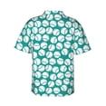thumbnail image 3 of Goofa Green Baseball Hawaiian Shirt for Men, Unisex Summer Beach Casual Short Sleeve Button Down Shirts,Aloha Tropical Floral print shirt-Medium, 3 of 9