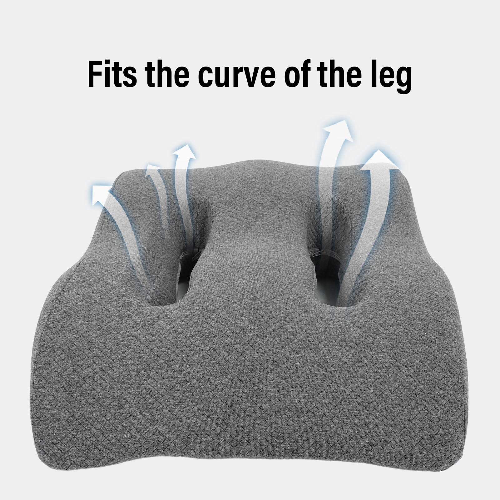 Yajisi Wedge Leg Pillow Multifunctional Detachable Sleeve Memory Foam Elevation Pillow for Sleep and Rest Support, 21.26 inches / 54 cm