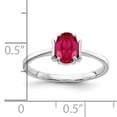 thumbnail image 2 of Primal Gold 14 Karat White Gold 7x5mm Oval Ruby Ring, 2 of 4