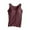 Wine, variant on Jalioing Women's Tank Tops Solid Color Crew Neck Sleeveless Tank Shirts with Padded Comfy Sleep Tops
