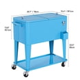thumbnail image 5 of Dextrus 80 Quart Steel Cooler Cart, Bottle Opener, 5 of 5