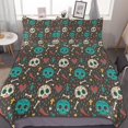 thumbnail image 1 of HAHDAXIA Skull Cute Pattern Bedding Solid Comforter Set for All Seasons,3 Pieces(1 Comforter+2 Pillowcases),Soft Microfiber Bedding Set Full(79"x90"), 1 of 7