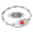 thumbnail image 1 of MedicEngraved Stainless Steel Custom Medical Alert Bracelet - 6mm Infinity Link, 1 of 8