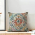 thumbnail image 3 of Boho Pillow Covers 16x16 Inch Set of 2, Bohemian Carpet Vintage Pattern Decorative Throw Pillowcase Boho Colourful Retro Linen Outdoor Farmhouse Cushion Cover for Sofa Couch Bed Living Room, 3 of 7