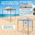 thumbnail image 5 of EAGLE PEAK 6 x 4 Pop-up Canopy, Adjustable Height,Straight Lightweight Compact Portable Tent, Gray, 5 of 9