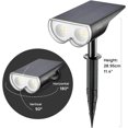 thumbnail image 2 of Projecteur Solaire Extérieur, Lumières Solaires LED Étanches IP67, 650LM, 2 of 5